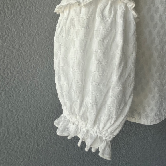 Anthropologie- Angela Peasant White Blouse - Picture 11 of 15